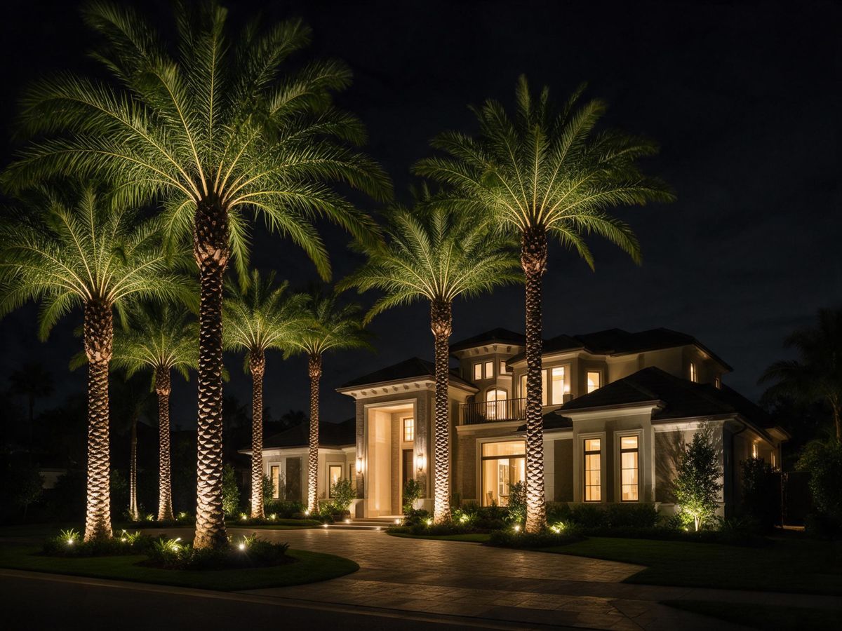 landscape lighting project in Pine Ridge, Naples